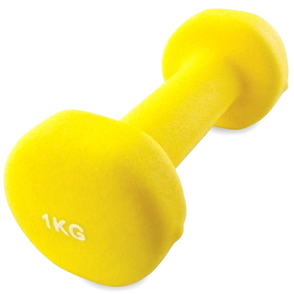 Håndvægt 1 kg aerobic gul