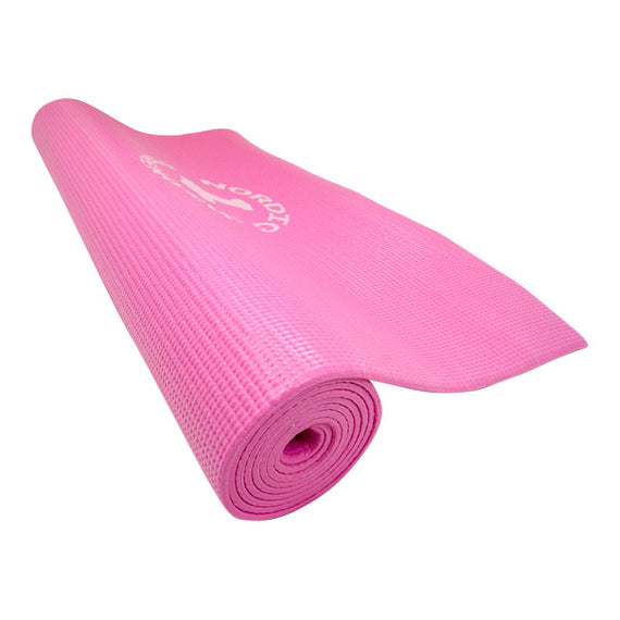 Pink yogamåtte 4mm (uden logo)