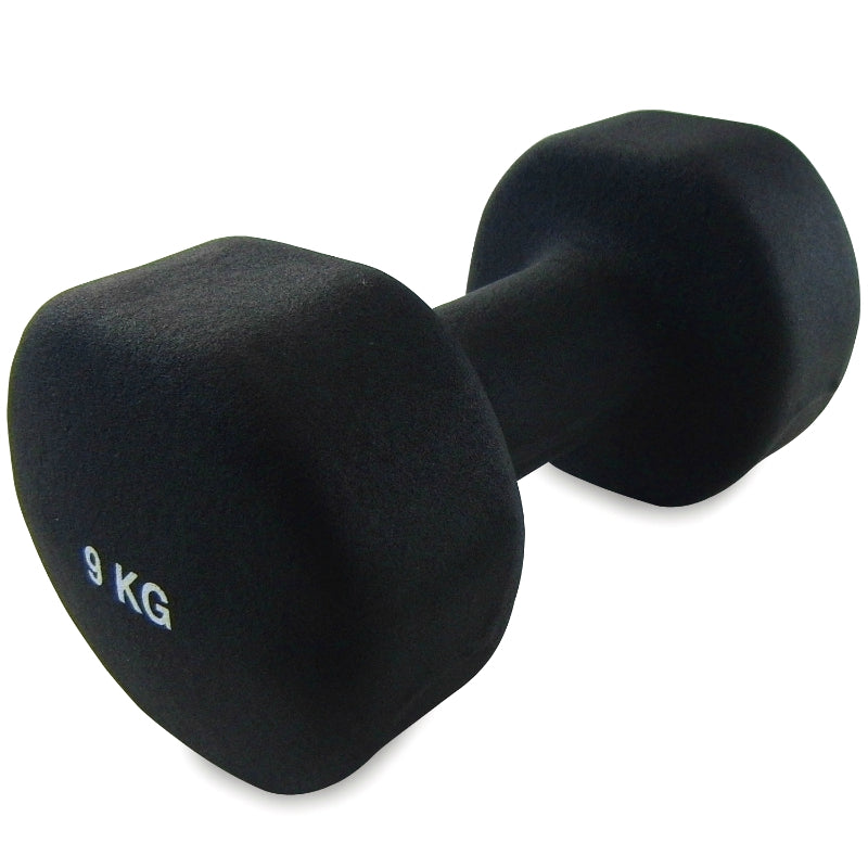 Håndvægt 9 kg aerobic (sort)